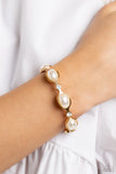 Paparazzi Accessories Are You Gonna Be My PEARL? - Gold Bracelet