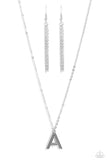 Paparazzi Accessories Leave Your Initials - Silver - A Necklace