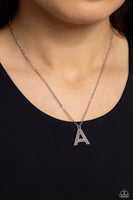 Paparazzi Accessories Leave Your Initials - Silver - A Necklace