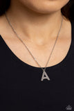 Paparazzi Accessories Leave Your Initials - Silver - A Necklace