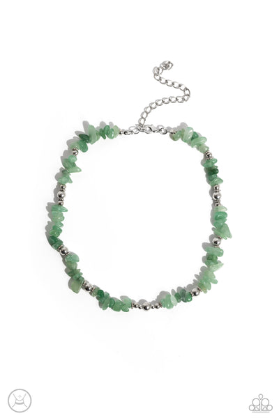 Paparazzi Accessories Carved Confidence - Green Necklace