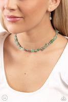 Paparazzi Accessories Carved Confidence - Green Necklace