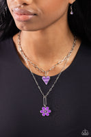 Paparazzi Accessories Childhood Charms - Purple Necklace