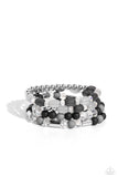 Paparazzi Accessories Glassy Gait - Black Bracelet