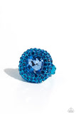 Paparazzi Accessories Glistening Grit - Blue Ring