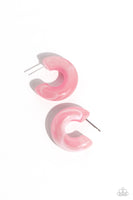 Paparazzi Accessories Acrylic Acclaim - Pink Earring