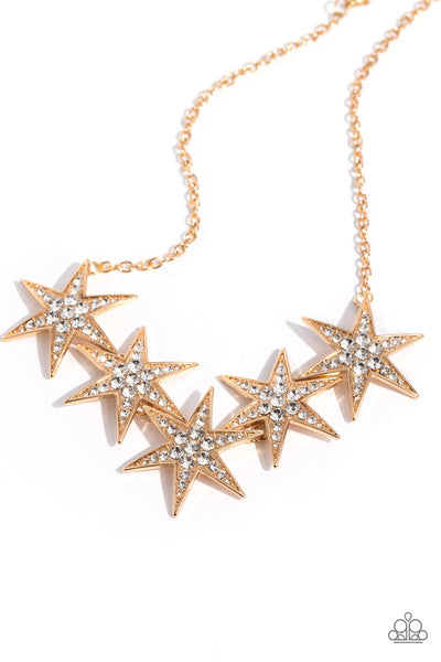 Paparazzi Accessories Rockstar Ready - Gold Necklace