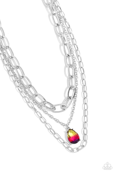 Paparazzi Accessories Teardrop Tiers - Multi Necklace