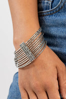 Paparazzi Accessories Shimmery Silhouette - Silver Bracelet