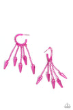 Paparazzi Accessories Piquant Punk - Pink Earring