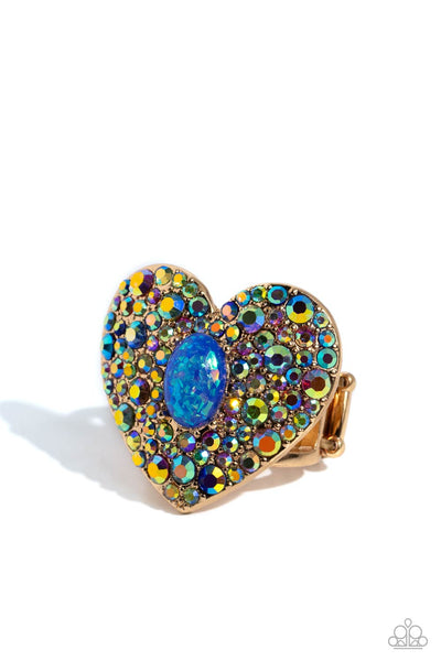 Paparazzi Accessories Bejeweled Beau - Blue Ring