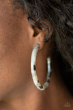 Paparazzi Accessories HAUTE-Blooded White Multi Hoop Earring