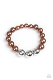 Paparazzi Accessories - All Dressed UPTOWN Brown Bracelet