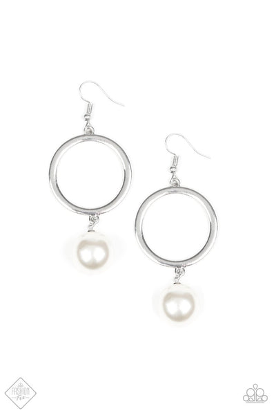 Paparazzi Accessories Grand Central Chic White Earring