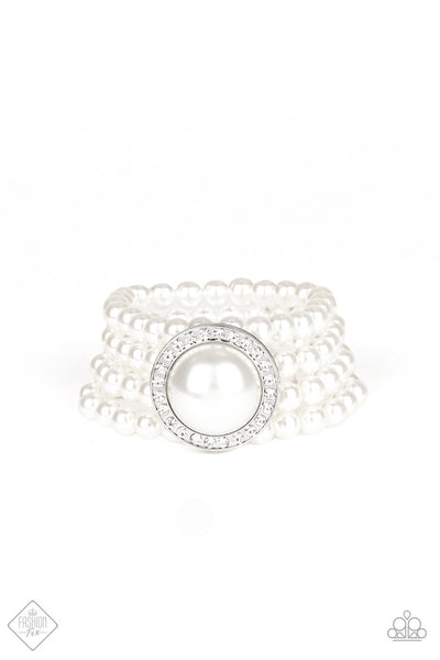 Paparazzi Accessories Top Tier Twinkle White Bracelet