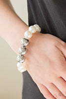 Paparazzi Accessories All Dressed Uptown White Bracelet