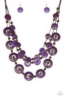 Paparazzi Accessories Catalina Coastin' Purple Necklace Set