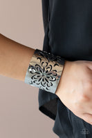 Paparazzi Accessories Get Your Bloom On Black Bracelet
