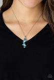 Paparazzi Accessories Classically Clustered Blue Necklace