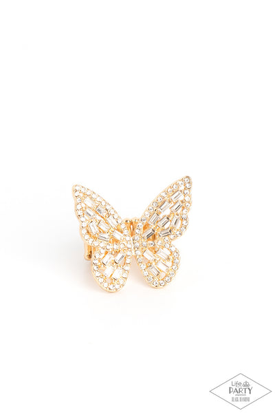 Paparazzi Accessories Flauntable Flutter Gold Ring