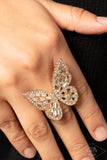 Paparazzi Accessories Flauntable Flutter Gold Ring