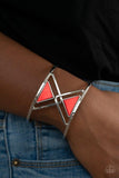 Paparazzi Accessories Pyramid Palace - Red Bracelet