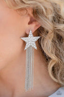 Paparazzi Accessories Superstar Solo White Post Earring