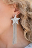 Paparazzi Accessories Superstar Solo White Post Earring