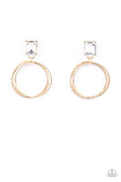 Paparazzi Accessories Prismatic Perfection Gold Post Earring