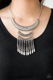 Paparazzi Accessories Eastern Empress - Silver Necklace Set