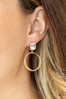 Paparazzi Accessories Prismatic Perfection Gold Post Earring