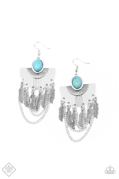 Paparazzi Accessories Sure Thing, Chief! Blue Earring