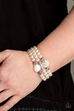 Paparazzi Accessories Exquisitely Elegant White Bracelet