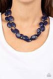 Paparazzi Accessories Two-Story Stunner - Blue Necklace Set