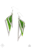 Paparazzi Accessories Evolutionary Edge Green Earring