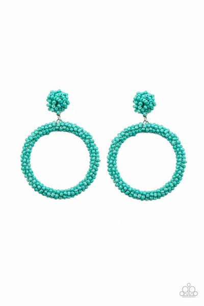 Paparazzi Accessories Be All You Can Bead Blue Earring