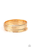 Paparazzi Accessories How Do You Stack Up? Gold Bracelet