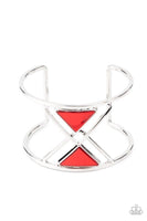 Paparazzi Accessories Pyramid Palace - Red Bracelet