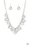 Paparazzi Accessories Spot on Sparkle White Necklace