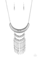 Paparazzi Accessories Eastern Empress - Silver Necklace Set