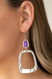 Paparazzi Accessories Material Girl Mod Purple Earring