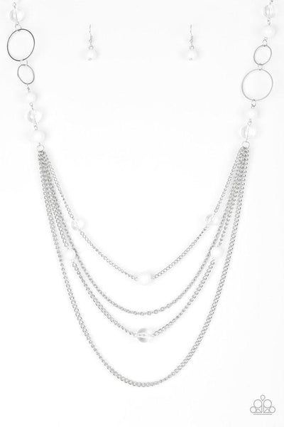 Paparazzi Accessories Bubbly Bright White Necklace