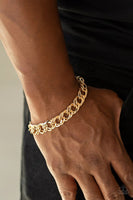 Paparazzi Accessories On The Ropes Gold Bracelet