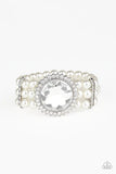 Paparazzi Accessories Speechless Sparkle - White Bracelet