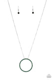 Paparazzi Accessories Center Of Attention - Green Necklace Set