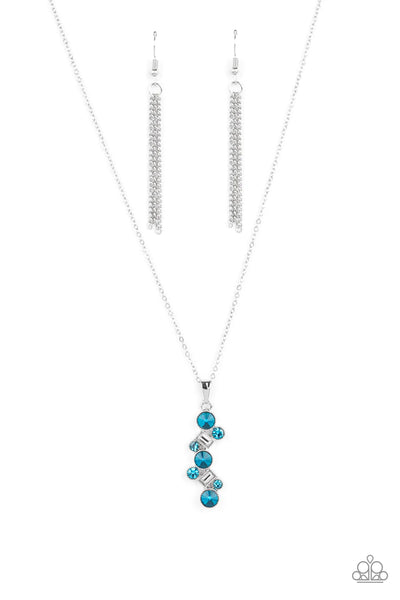 Paparazzi Accessories Classically Clustered Blue Necklace