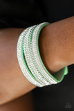 Paparazzi Accessories Dangerously Drama Queen Green Bracelet