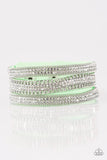 Paparazzi Accessories Dangerously Drama Queen Green Bracelet