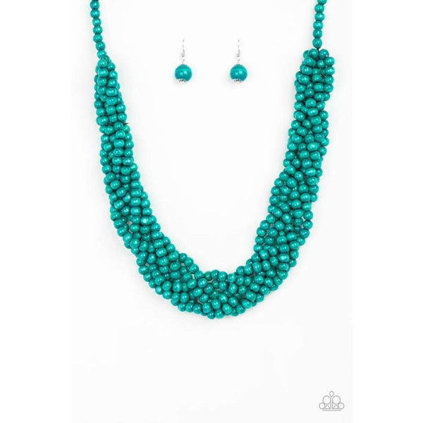 Paparazzi Accessories Tahiti Tropic Blue Necklace Set